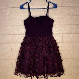 Trixxi Elegant Purple Kids Dress